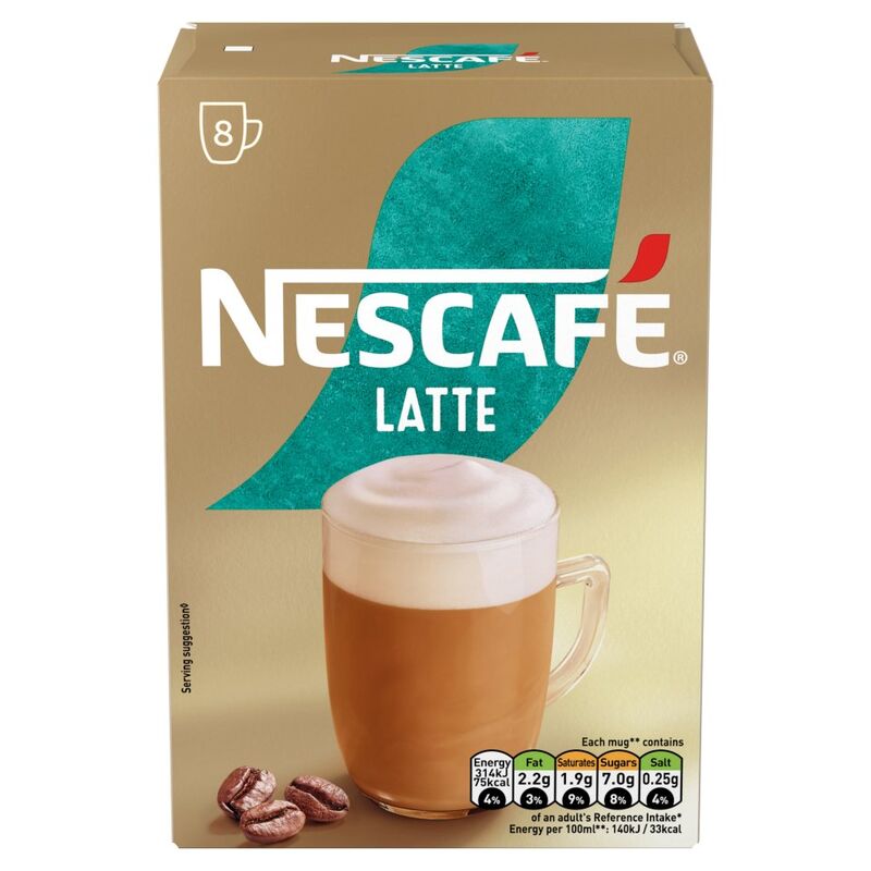 Nescafe Latte 8 x 18g (144g)