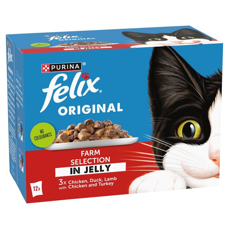 Felix Original Farm Selection in Jelly 12 x 85g (1.02kg)