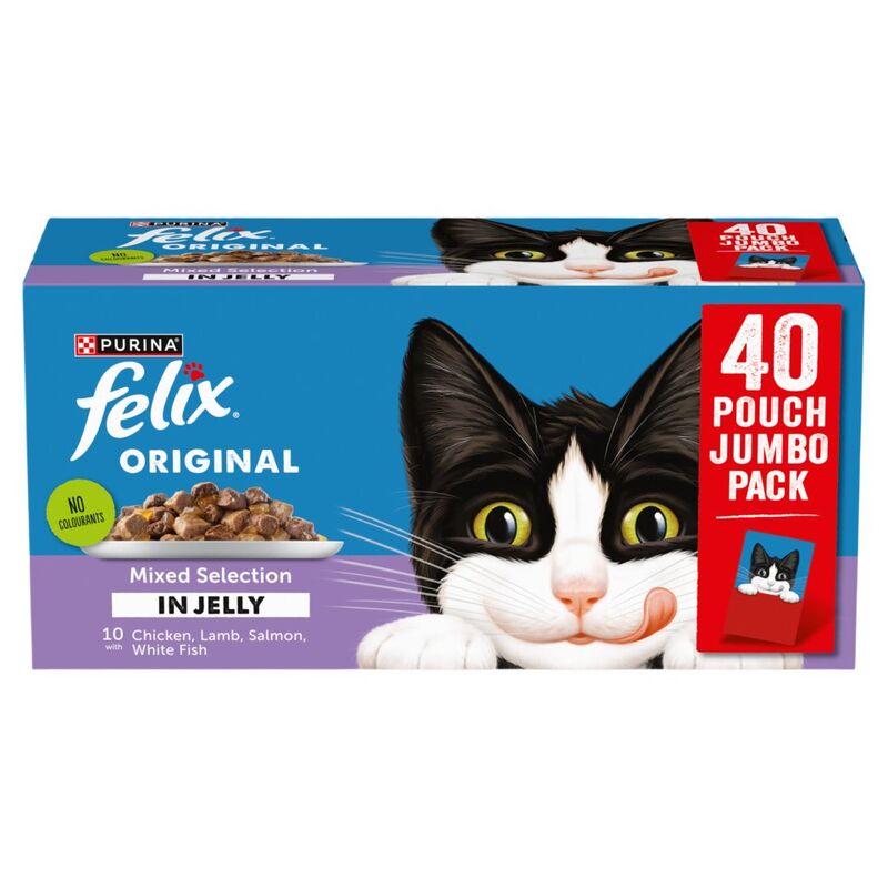 FELIX Original Mixed Selection in Jelly Wet Cat Food 40x85g