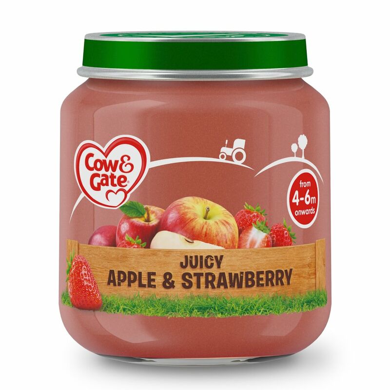 Cow & Gate Juicy Apple & Strawberry from 4-6m Onwards 125g