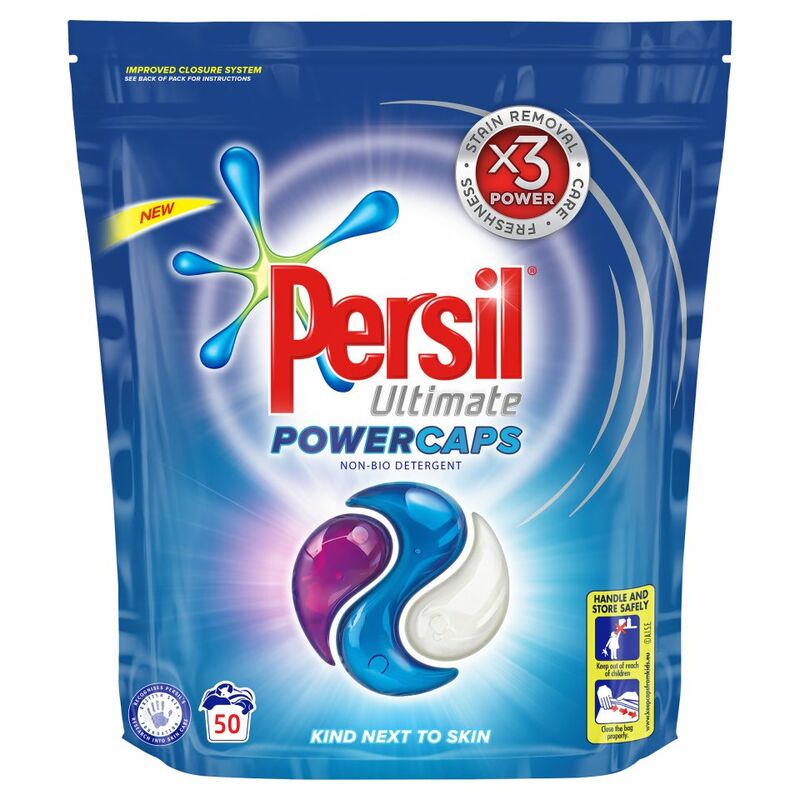 Persil Powercaps Non Bio Washing Capsules 50 Wash, 1350g