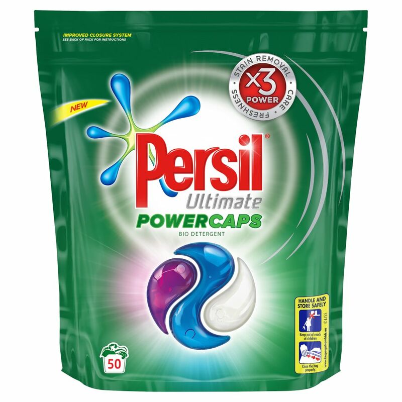 Persil Powercaps Bio Washing Capsules 50 Wash, 1350g