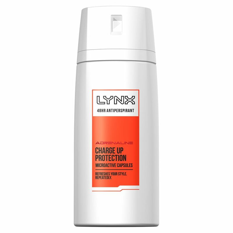 Lynx Adrenaline Anti-Perspirant Deodorant Aerosol 150ml Lynx Adrenaline Anti-Perspirant Deodorant Aerosol 150ml