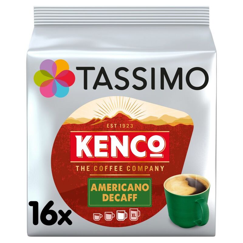 Tassimo Kenco Americano Decaf Coffee Pods x16