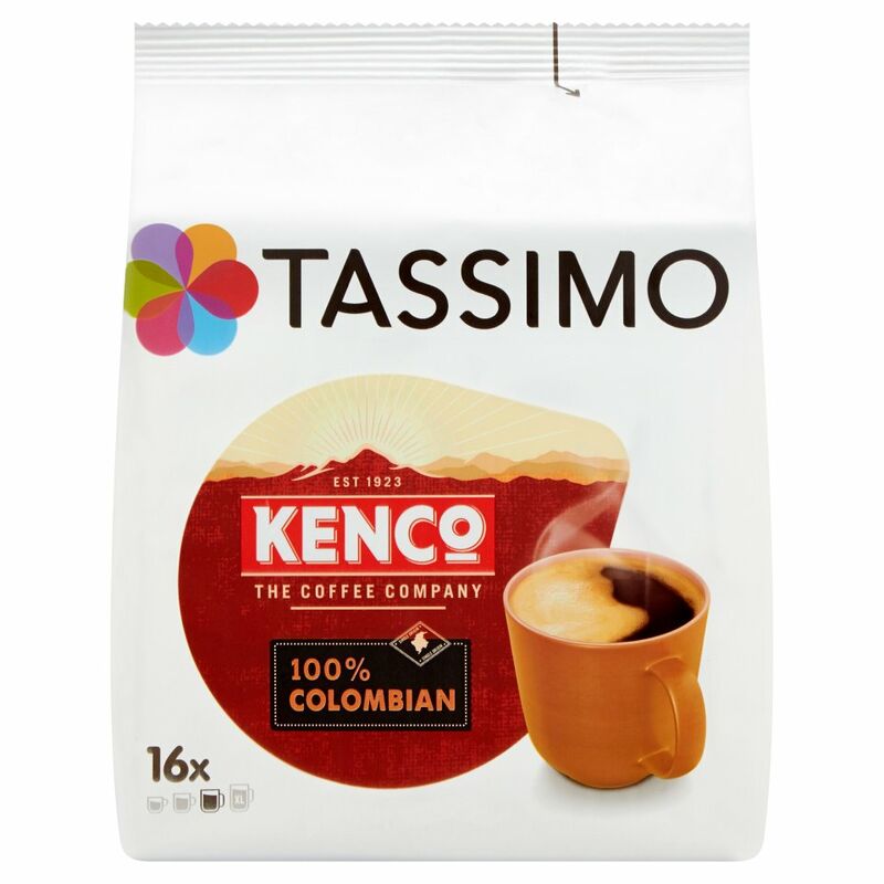 Tassimo Kenco 100% Colombian Coffee Pods x16