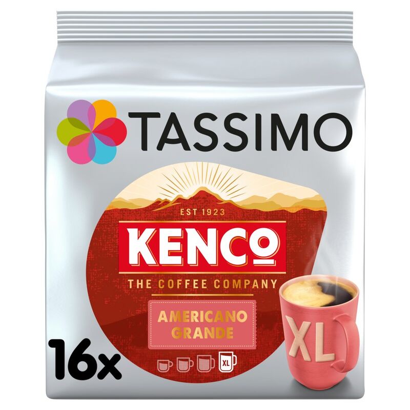 Tassimo Kenco Americano Grande XL Coffee Pods x16