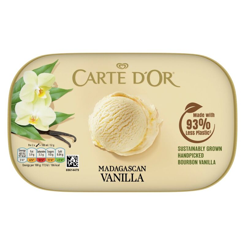 Carte D'or Ice Cream Dessert Madagascan Vanilla 900 ml