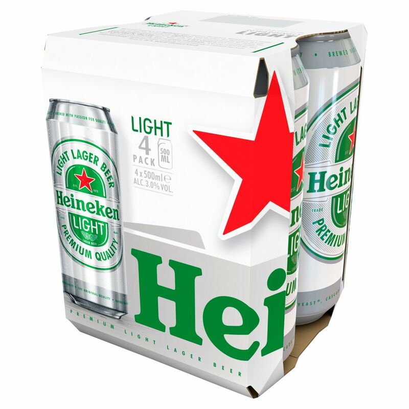 Heineken Light 4 x 500ml