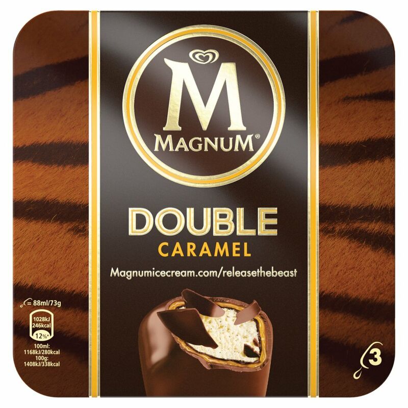 Magnum Double Caramel Ice Cream 3 x 88 ml