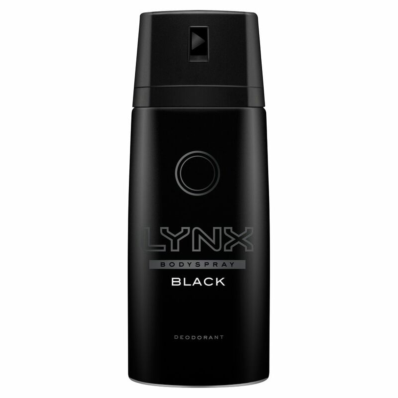 Lynx Black Body Spray Deodorant 150ml