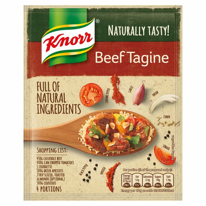 Knorr Naturally Tasty Beef Tagine Recipe Mix 63g