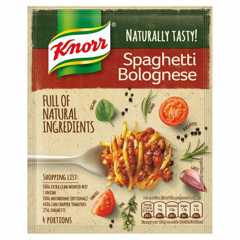 Knorr Naturally Tasty Spaghetti Bolognese Recipe Mix 43g