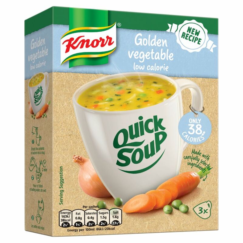 Knorr Quick Soup Cream Of Vegatable Low Calorie 30g - Centra