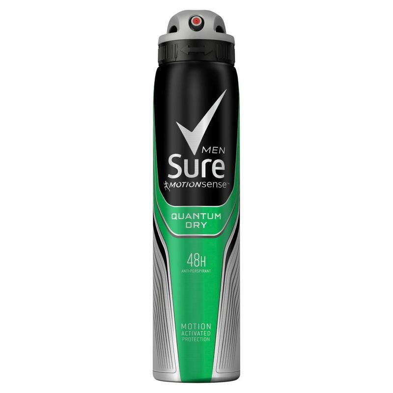 Sure Men Anti-perspirant Deodorant Aerosol Quantum Dry 250ml