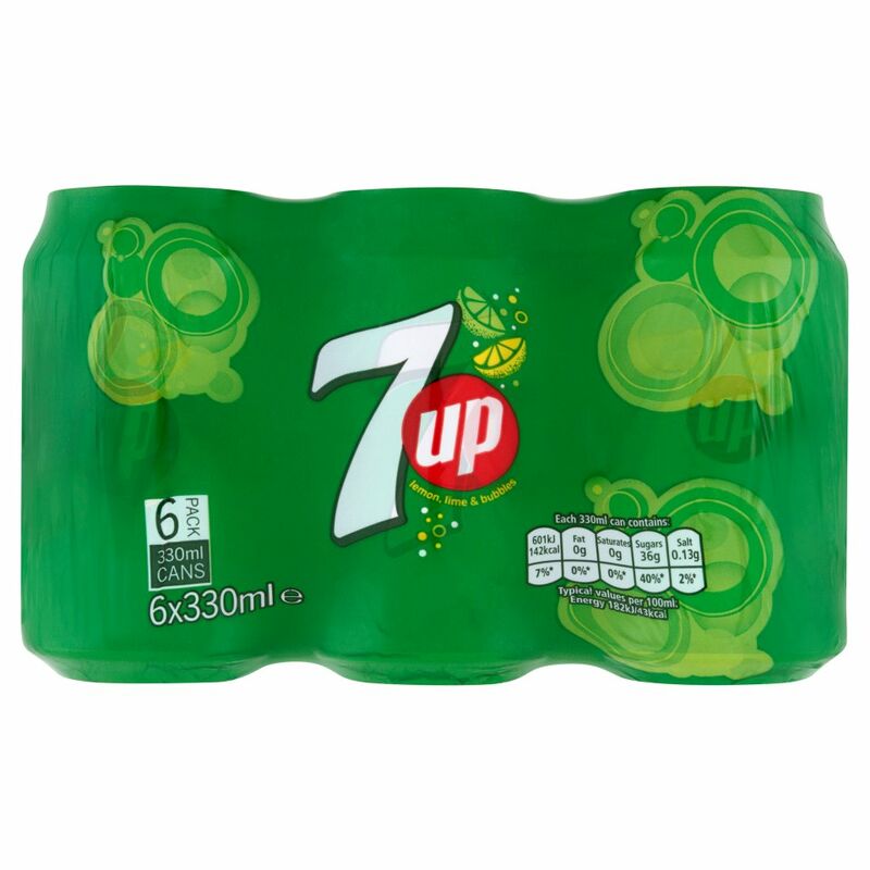 7UP Lemon, Lime & Bubbles 6 x 330ml