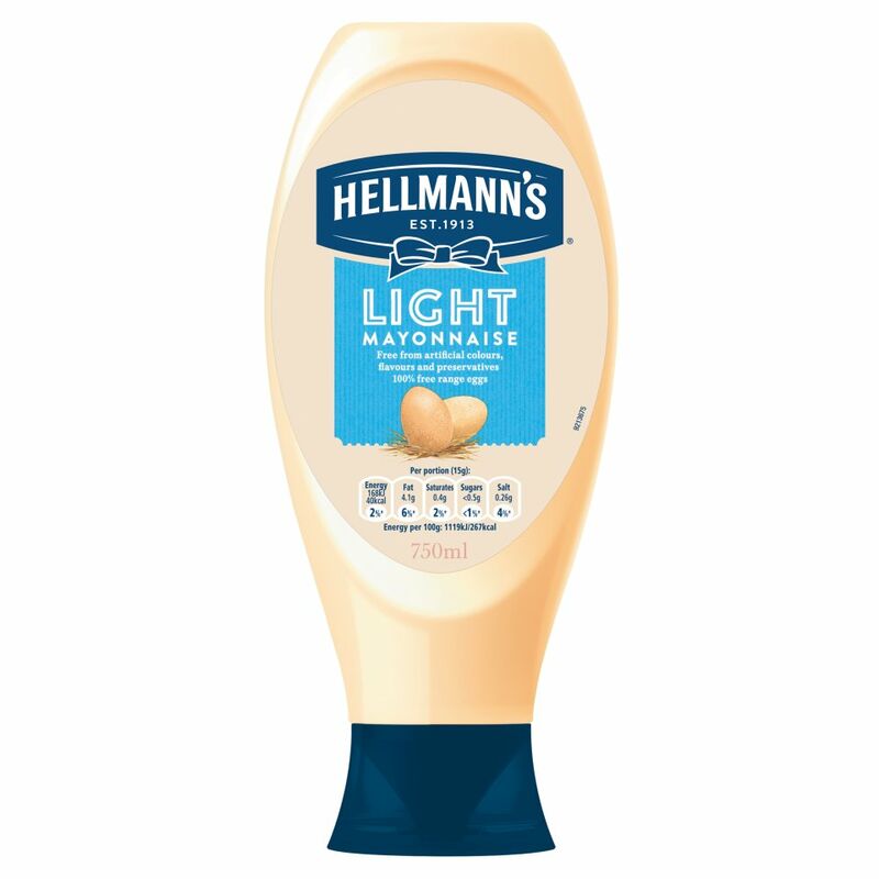 Hellmann's Light Squeezy Mayonnaise 750ml