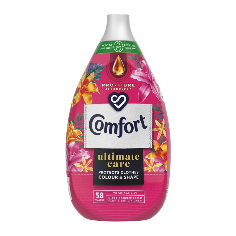 Comfort  Fabric Conditioner Tropical Lily 58 Wash 870 ml 