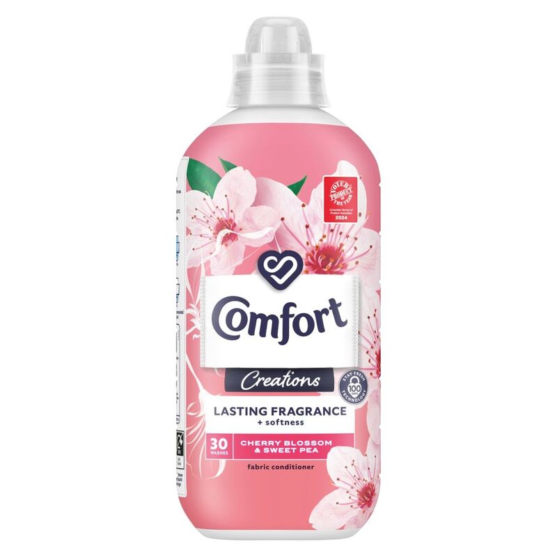 Comfort Creations Fabric Conditioner Cherry Blossom & Sweet Pea 30 washes (900 ml) 
