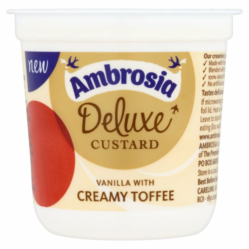 Ambrosia Deluxe Custard Vanilla with Creamy Toffee Pot 150g