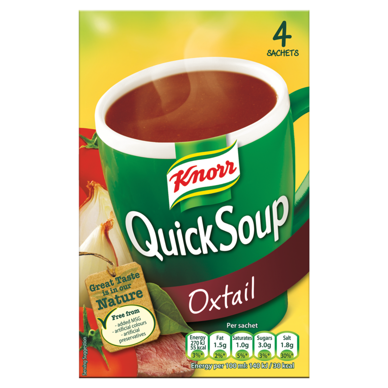 Knorr Quick Soups Oxtail 4 Sachets 56g