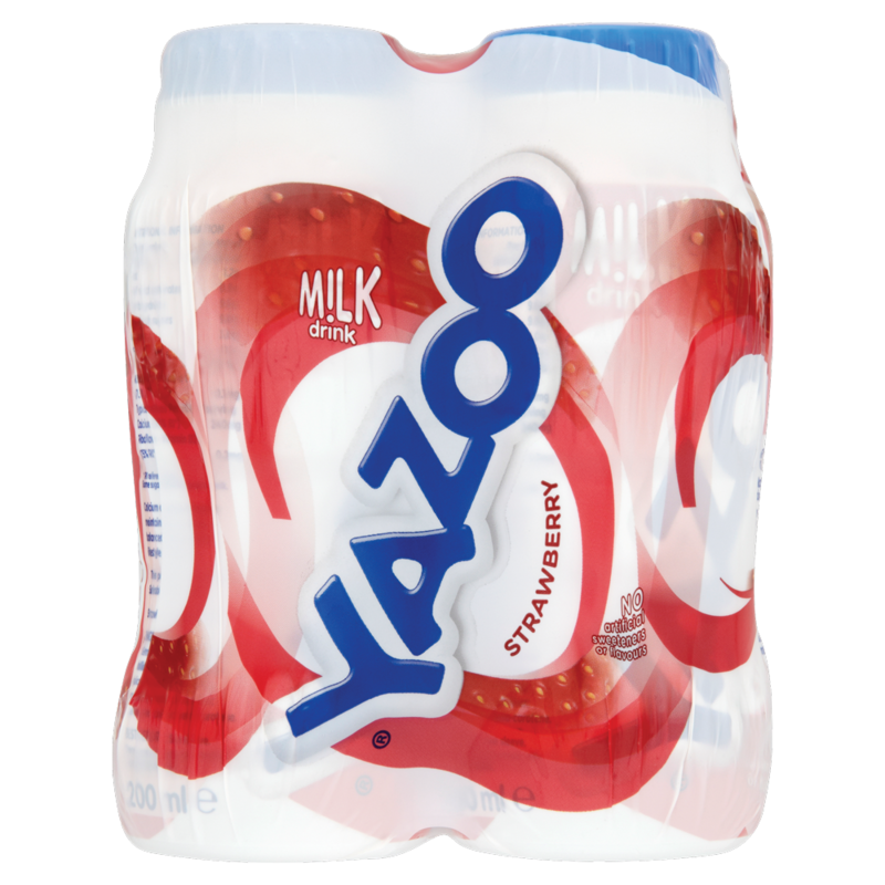 Yazoo Strawberry Milk Drink 4 x 200ml 800ml