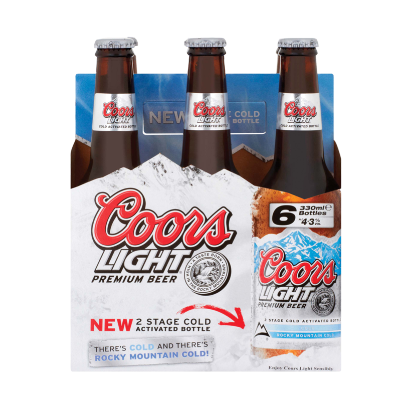 CoorsLight bottlePack 6x330ml