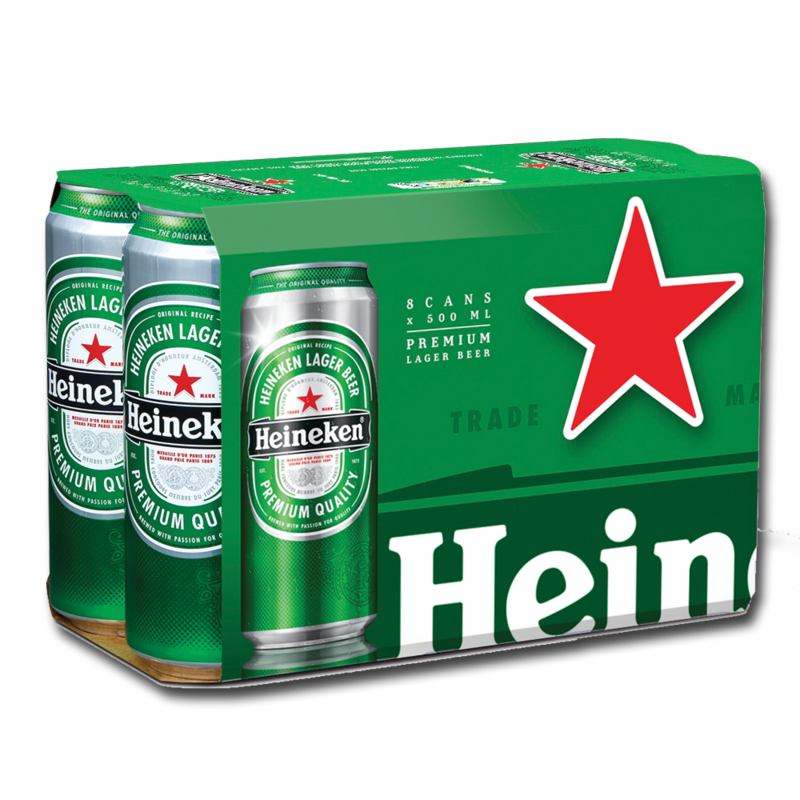 Heineken Can Pack 8x500ml - Centra