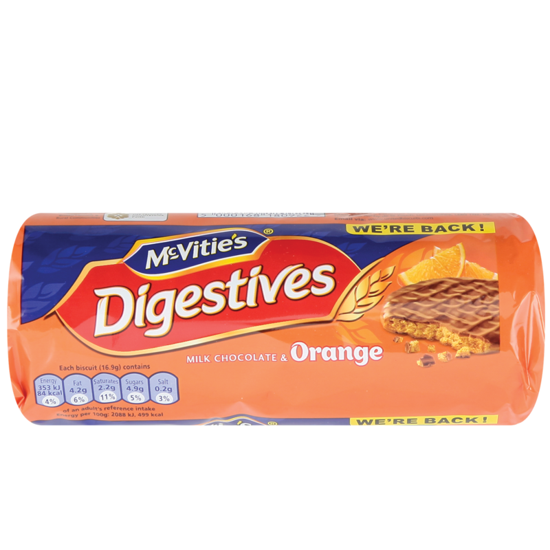 McVities Digestives Milk Chocolate Orange 300g