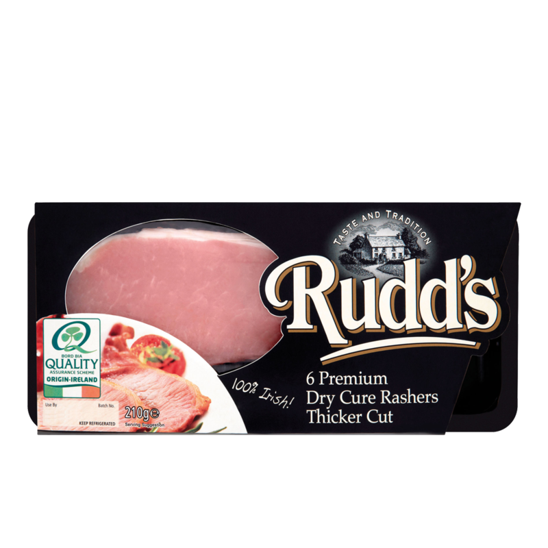 Rudds rashers 210g