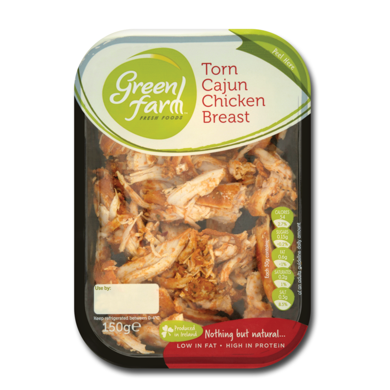 GreenFarm tornCajunChicken 150g