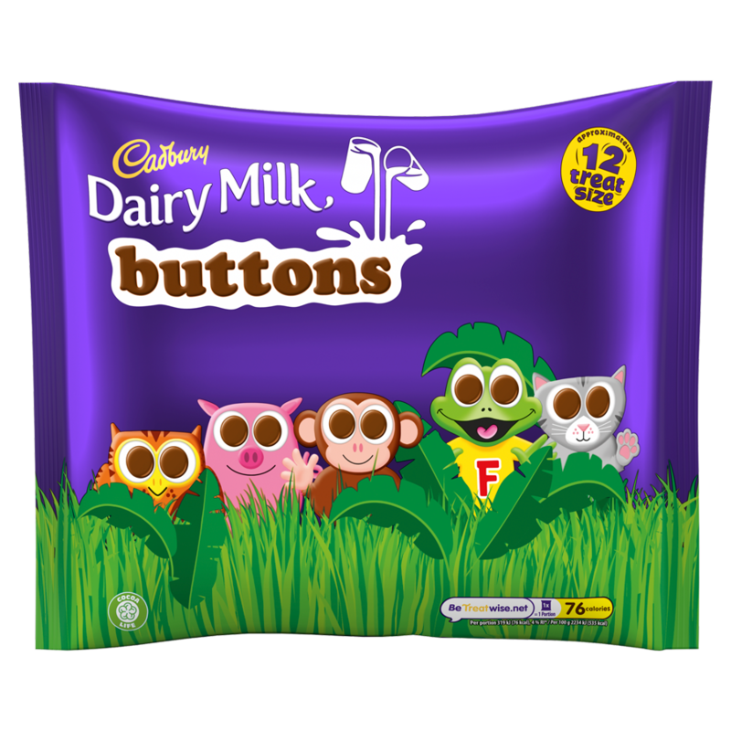 Cadbury Dairy Milk Buttons Chocolate 12 Treatsize