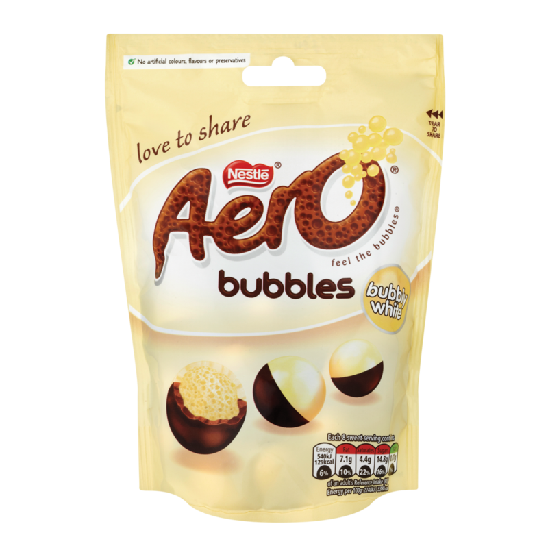 Nestle AeroBubble whiteChocolate Nestle AeroBubble whiteChocolate