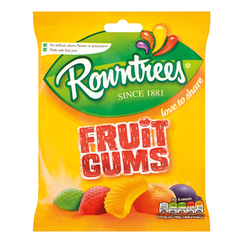 Rowntrees fruitGums 170g Rowntrees fruitGums 170g