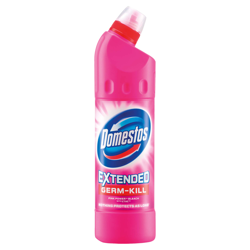 Domestos Extended Germ Kill Pink Power Bleach with CTAC 750ml Domestos Extended Germ Kill Pink Power Bleach with CTAC 750ml
