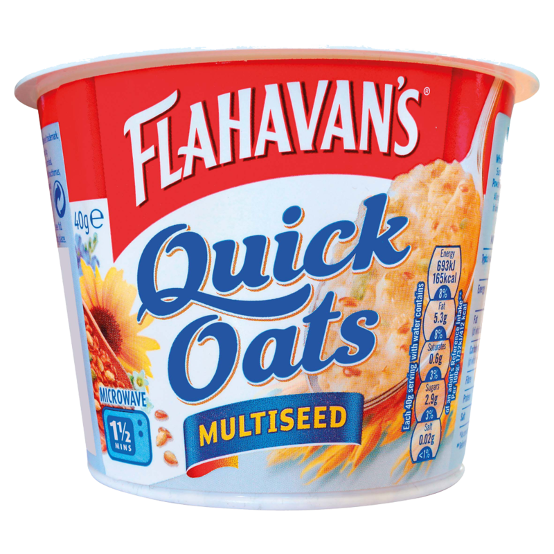 Flahavans Quick Oats Multi Seed Portable Porridge Pot 40g