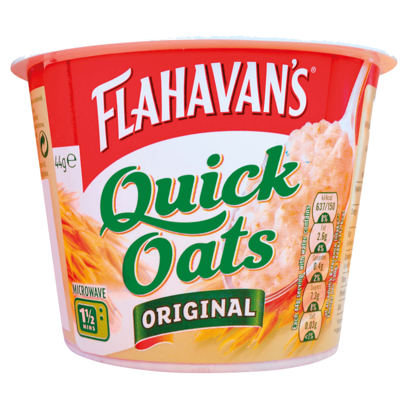 Flahavans Quick Oats Portable Porridge Original 44g