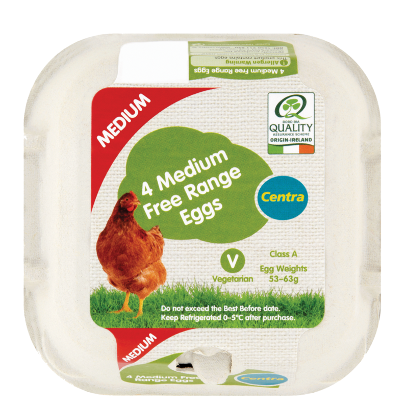 Centra 4 Medium Free Range Eggs