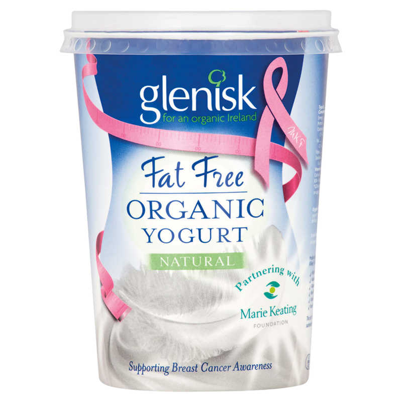 Glenisk Organic Fat Free Yogurt Natural 500g Glenisk Organic Fat Free Yogurt Natural 500g