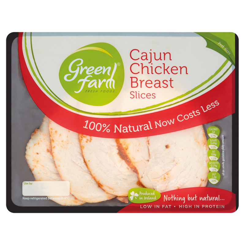 Green Farm Fresh Foods Cajun Chicken Breast Slices 120g