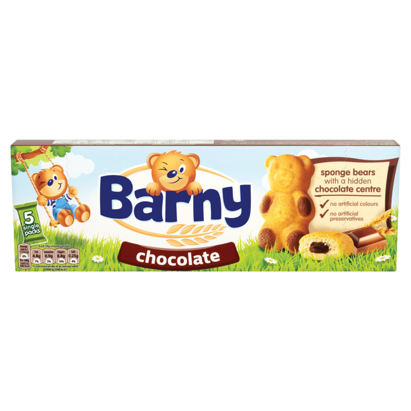 Barny Chocolate Sponge Bear 5 Packs 150g