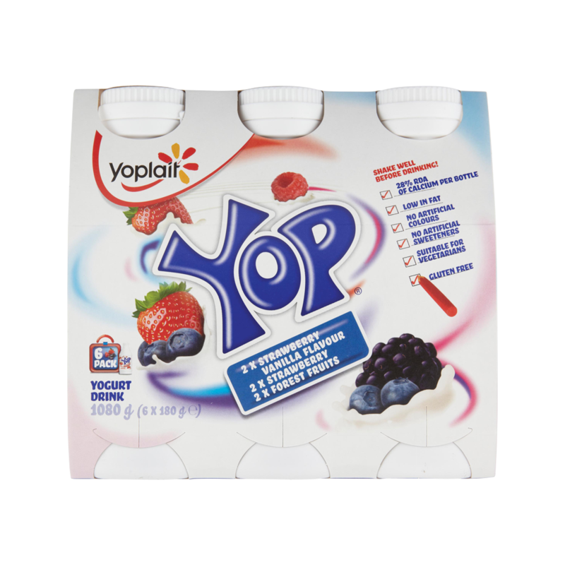 Yoplait Yop Variety Pack 6 x 180g