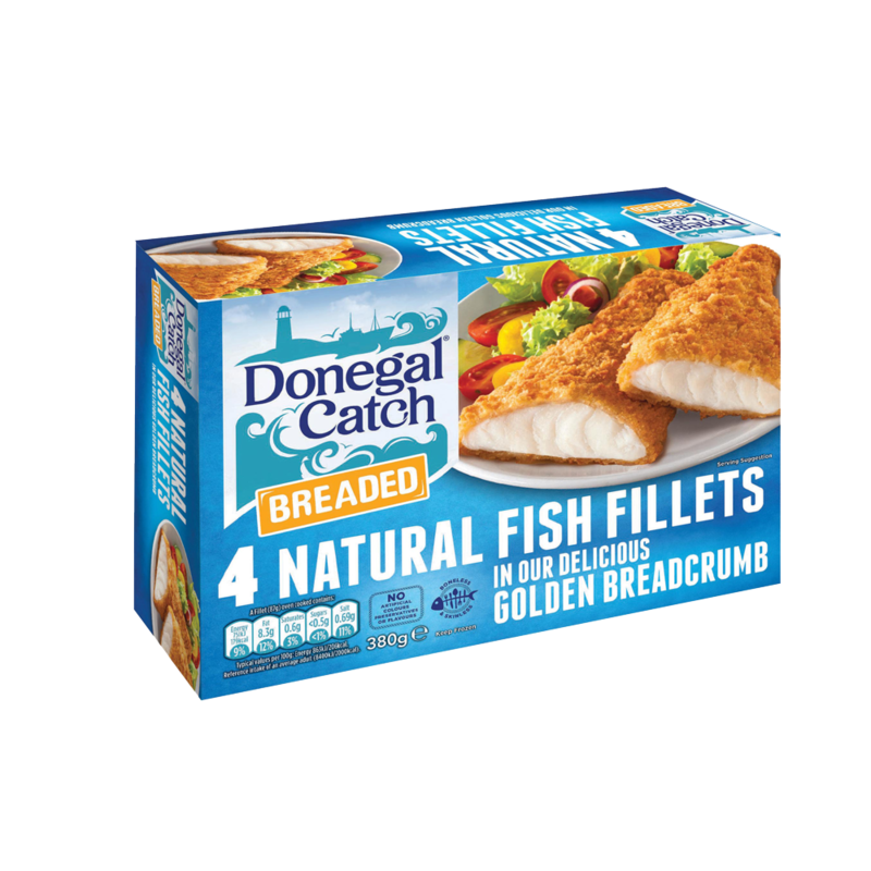 4 Fish Fillets breaded 380g