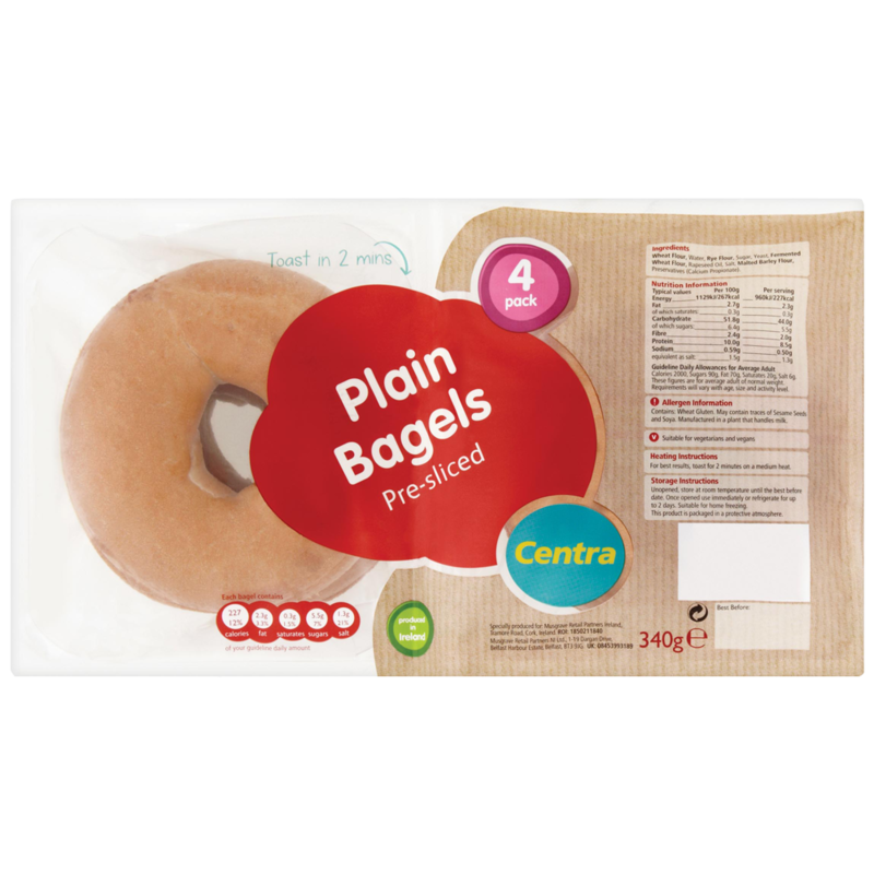 Centra plain bagels