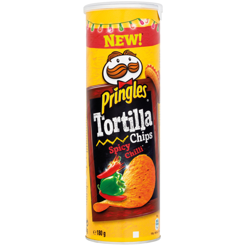 Pringles tortilla chips spicy chilli