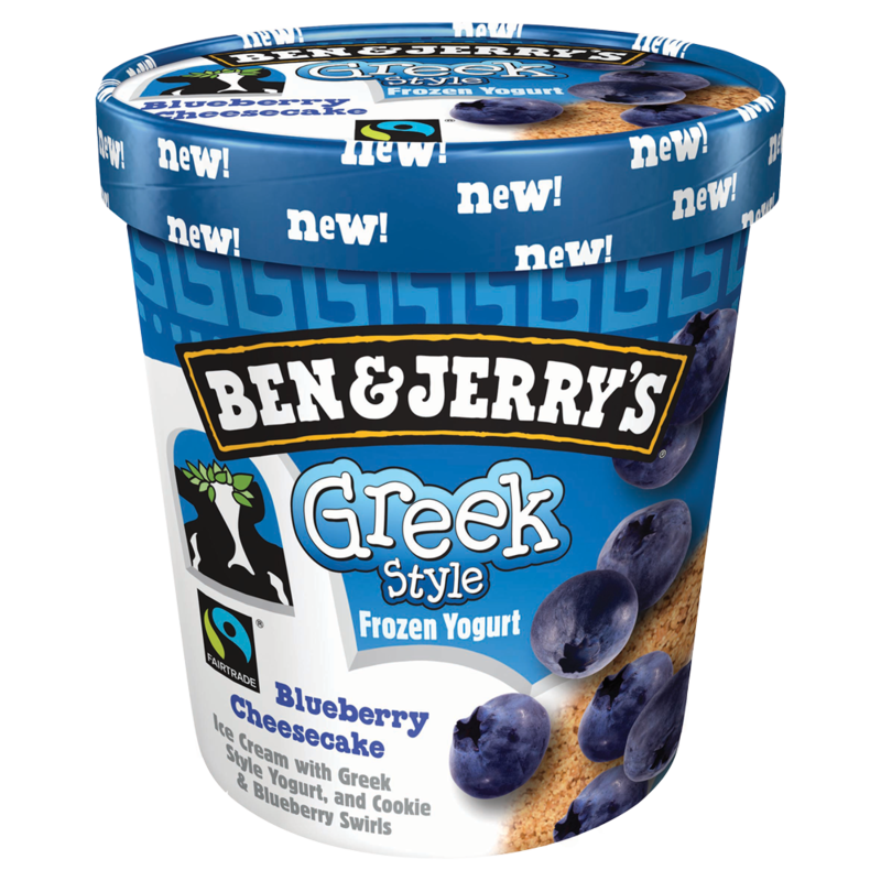 Ben Jerry s Greek Style Blueberry Cheesecake Frozen Yogurt 500ml