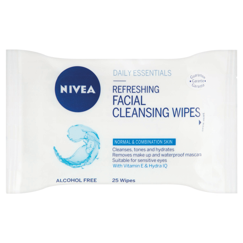 NIVEA Daily Essentials 25 Refreshing Facial Cleansing Wipes