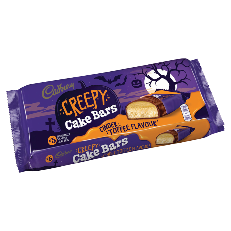 Cadbury 5 Creepy Cake Bars Cinder Toffee Flavour
