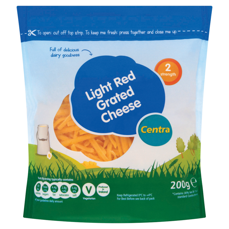 Centra Light Red Grated Cheese 200g