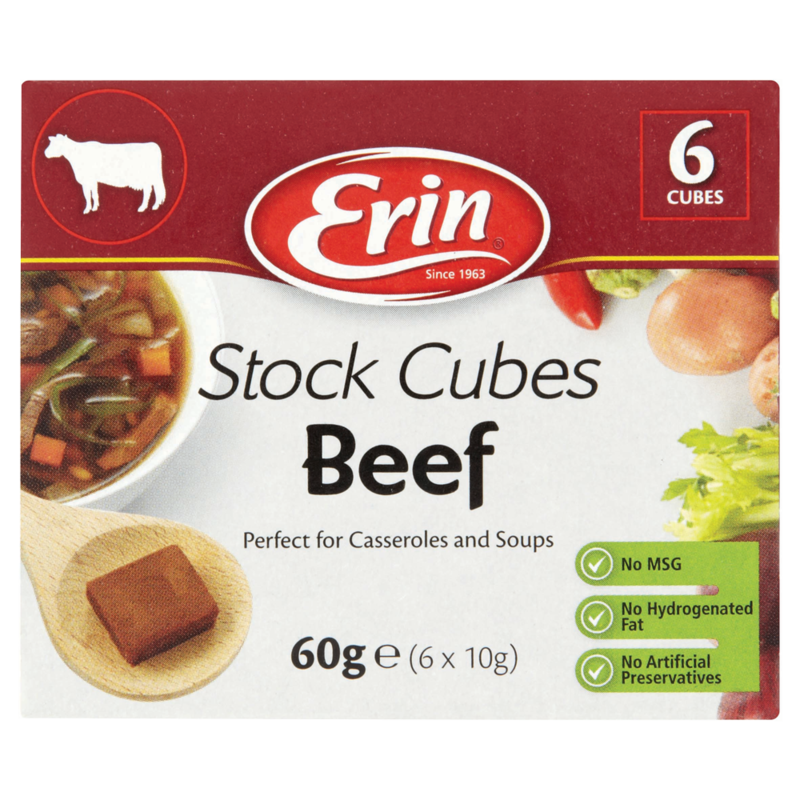 Erin Stock Cubes Beef 6 x 10g
