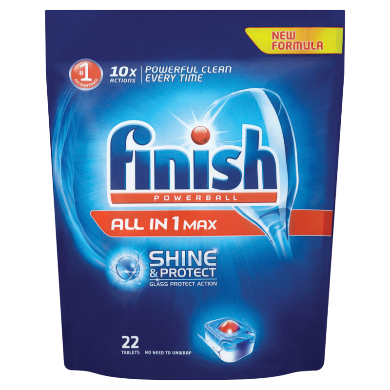 Finish All in 1 Max Dishwasher Tablets Original Shine Protect 22 Tablets